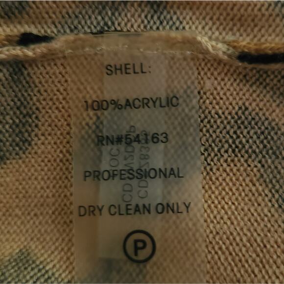 Calvin Klein Knit Sleeveless Dress Medium Brown Leopard Animal Print Casual - Picture 4 of 4